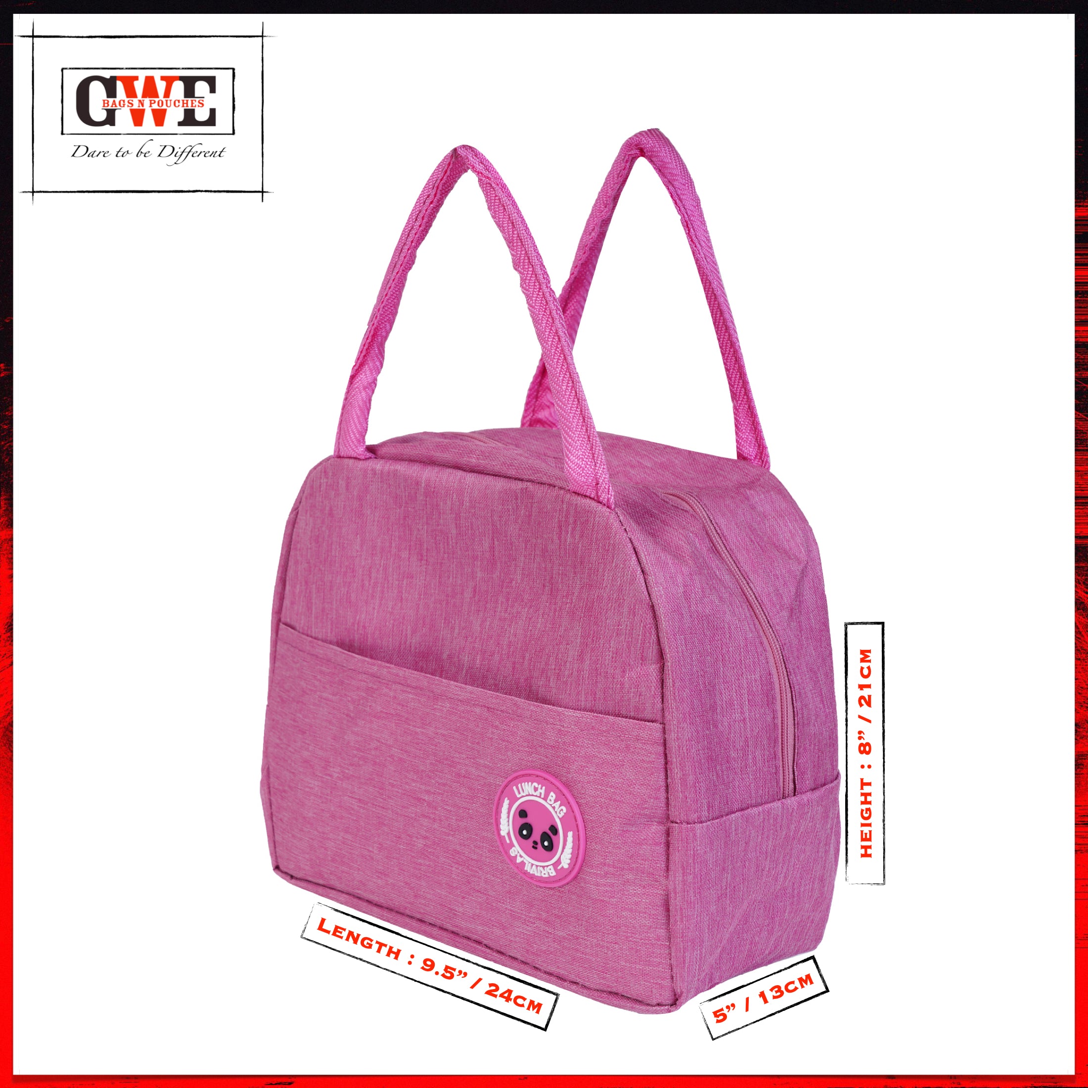 GWE Large Insulated Lunch Bag for Office Men n Women, School Kids, College Students, Travel Tiffin Bag Pouch, Hot & Cold Lunch Box Bags for all Occasions