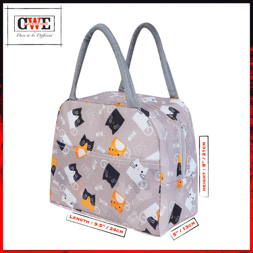 GWE Large Insulated Lunch Bag for Office Men n Women, School Kids, College Students, Travel Tiffin Bag Pouch, Hot & Cold Lunch Box Bags for all Occasions