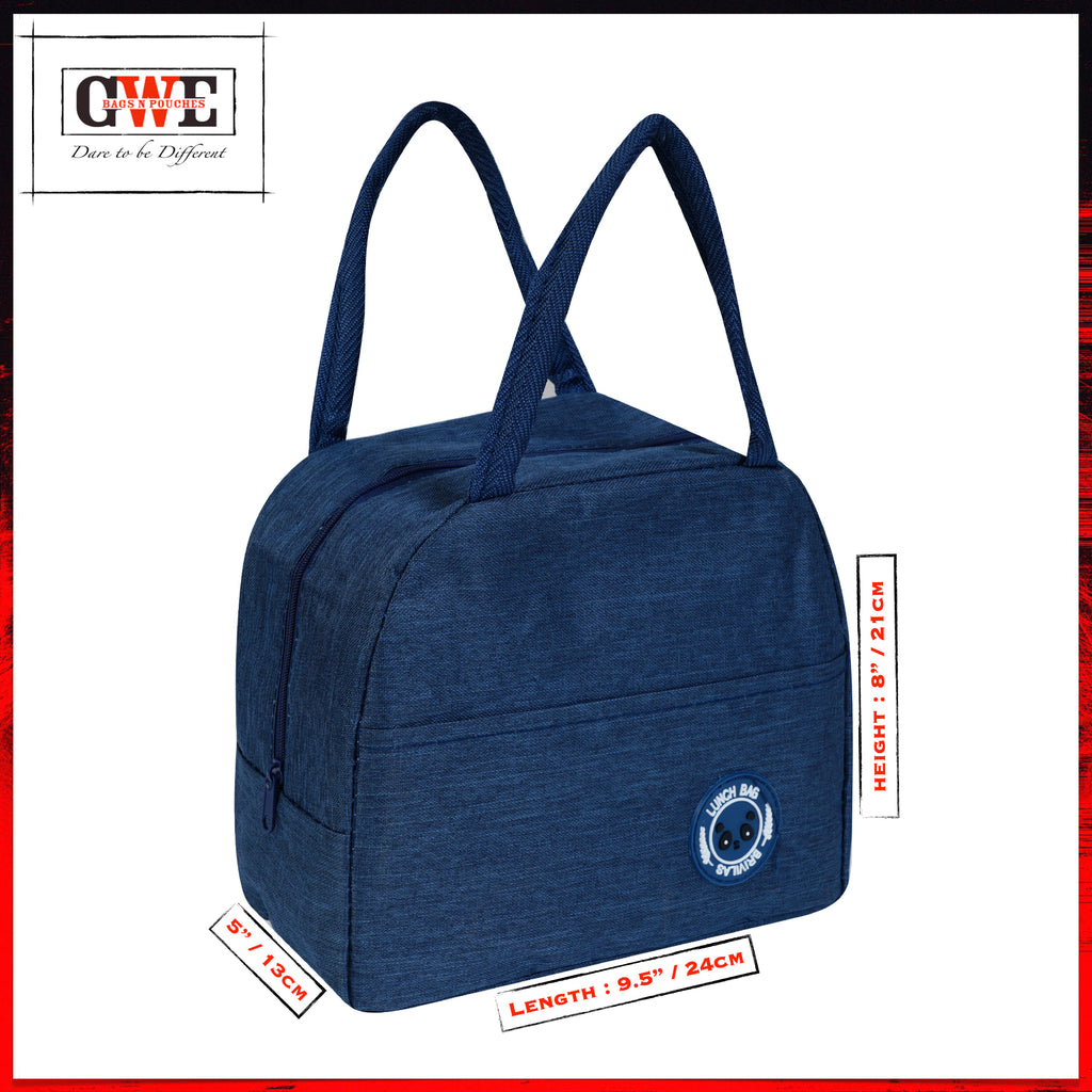 GWE Large Insulated Lunch Bag for Office Men n Women, School Kids, College Students, Travel Tiffin Bag Pouch, Hot & Cold Lunch Box Bags for all Occasions