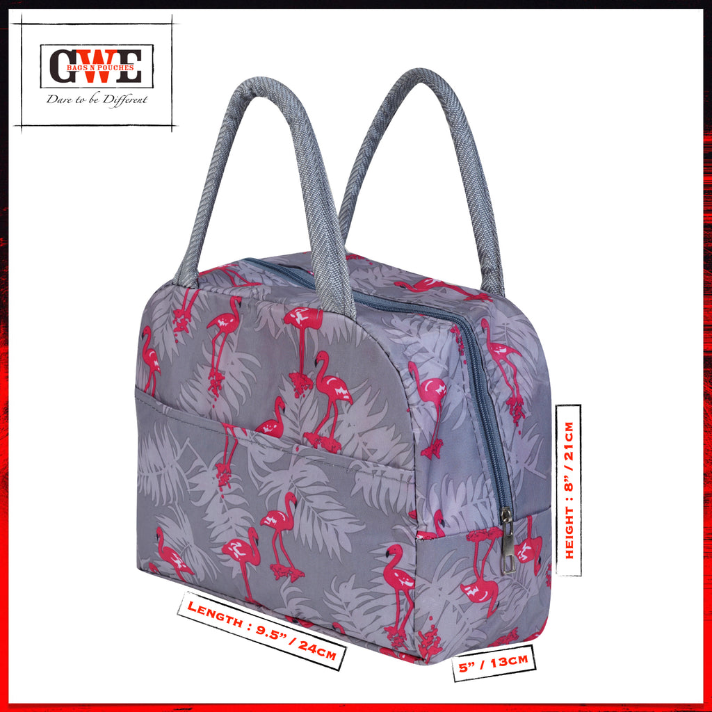 GWE Large Insulated Lunch Bag for Office Men n Women, School Kids, College Students, Travel Tiffin Bag Pouch, Hot & Cold Lunch Box Bags for all Occasions