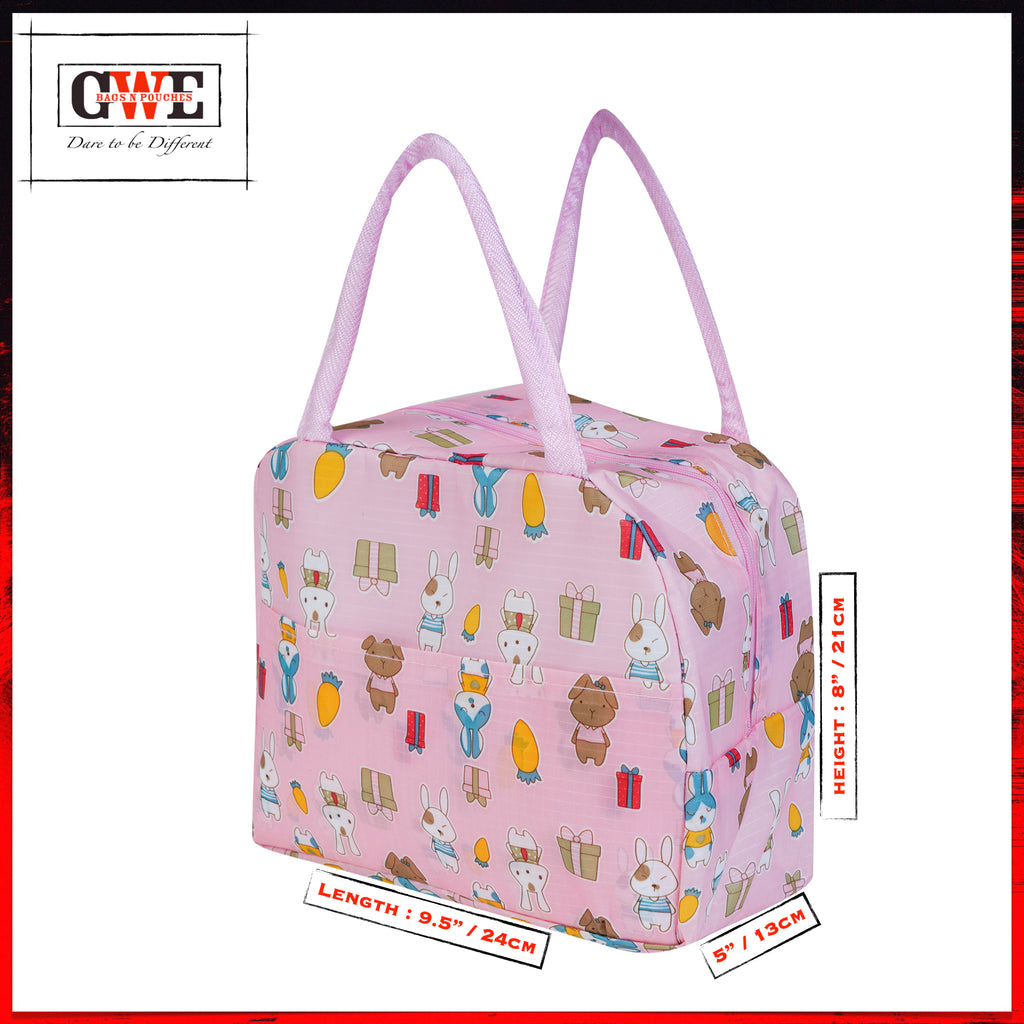 GWE Large Insulated Lunch Bag for Office Men n Women, School Kids, College Students, Travel Tiffin Bag Pouch, Hot & Cold Lunch Box Bags for all Occasions